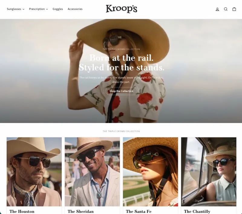 Kroops Sunglasses Derby Campaign by Olga